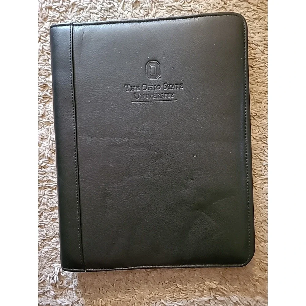 The OHIO STATE University Faux Leather Padfolio, Black